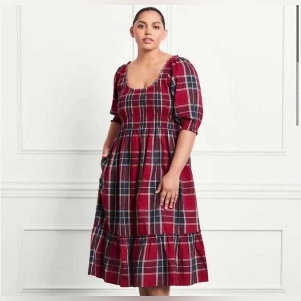 Hill House Home Louisa Plaid Midi Dress